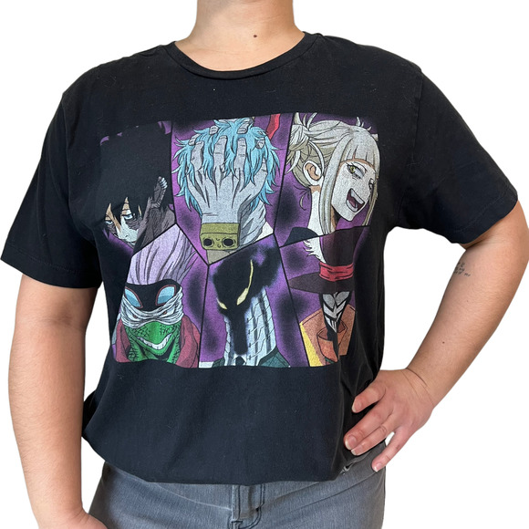 My Hero Academia Other - My Hero Academia League Villians T-Shirt Unisex Size Large Black Anime Graphic